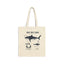 Great White Shark Anatomy Canvas Tote