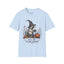 T-Shirt — Cute Raccoon Witch Illustration "It's OK to Be Weird" | Halloween Cozy Fall Graphic Tee