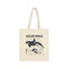 Killer Whale Anatomy Cotton Tote — Marine Biology Illustrated Canvas Bag