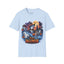 Halloween Dolphin T-Shirt — Cute Spooky Beach Scene with 'Happy Halloween'