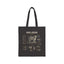 Snow Leopard Anatomy Canvas Tote Bag — Wildlife Illustration & Facts Eco-Friendly Shopper