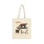 Red Panda Anatomy Canvas Tote Bag — Vintage Wildlife Illustration Eco Shopper