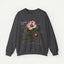Botanical Rose Crewneck Sweatshirt – Vintage Floral Illustration