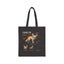 Fennec Fox Anatomy Cotton Tote Bag – Illustrated Desert Wildlife Shopper