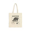 Raccoon Anatomy Canvas Tote — Vintage Wildlife Illustration Tote Bag