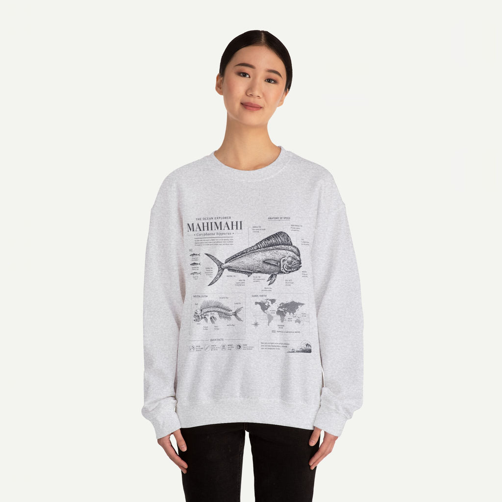 Mahi Mahi Fish Anatomy Sweatshirt