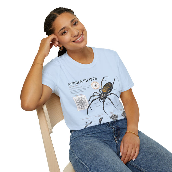 Spider Anatomy T-Shirt — Epephila Pilipis Scientific Illustration Tee