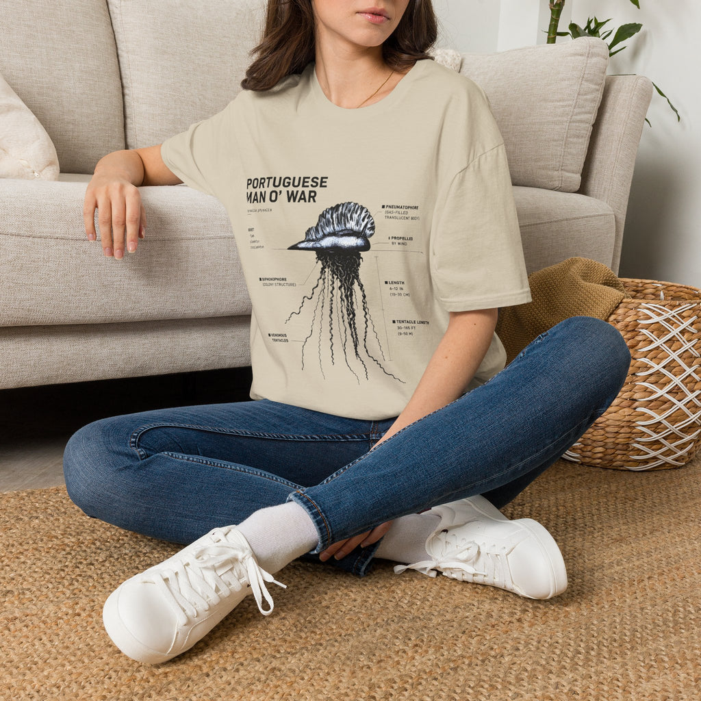 Portuguese Man O' War Anatomy T-Shirt — Marine Biology Graphic Tee
