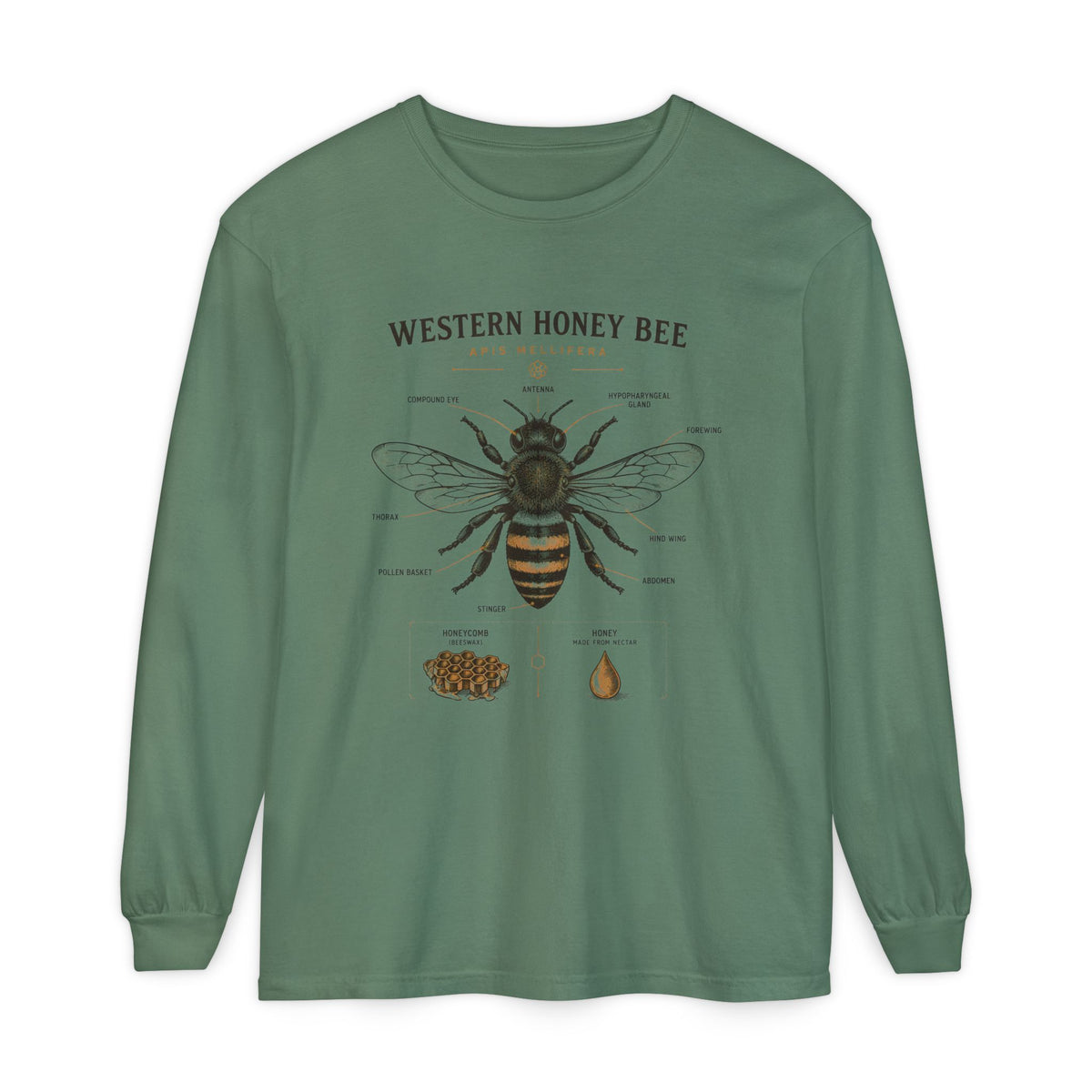 Unisex Garment-dyed Long Sleeve T-Shirt