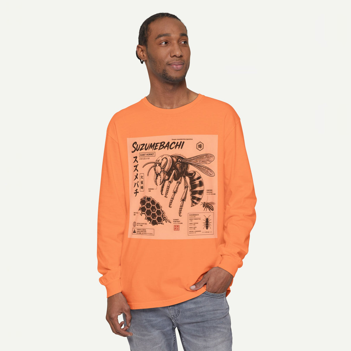 Suzumebachi Hornet Anatomy Long Sleeve Tee