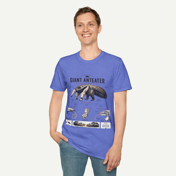 Giant Anteater Anatomy Tee — Vintage Natural History Animal Graphic T-Shirt