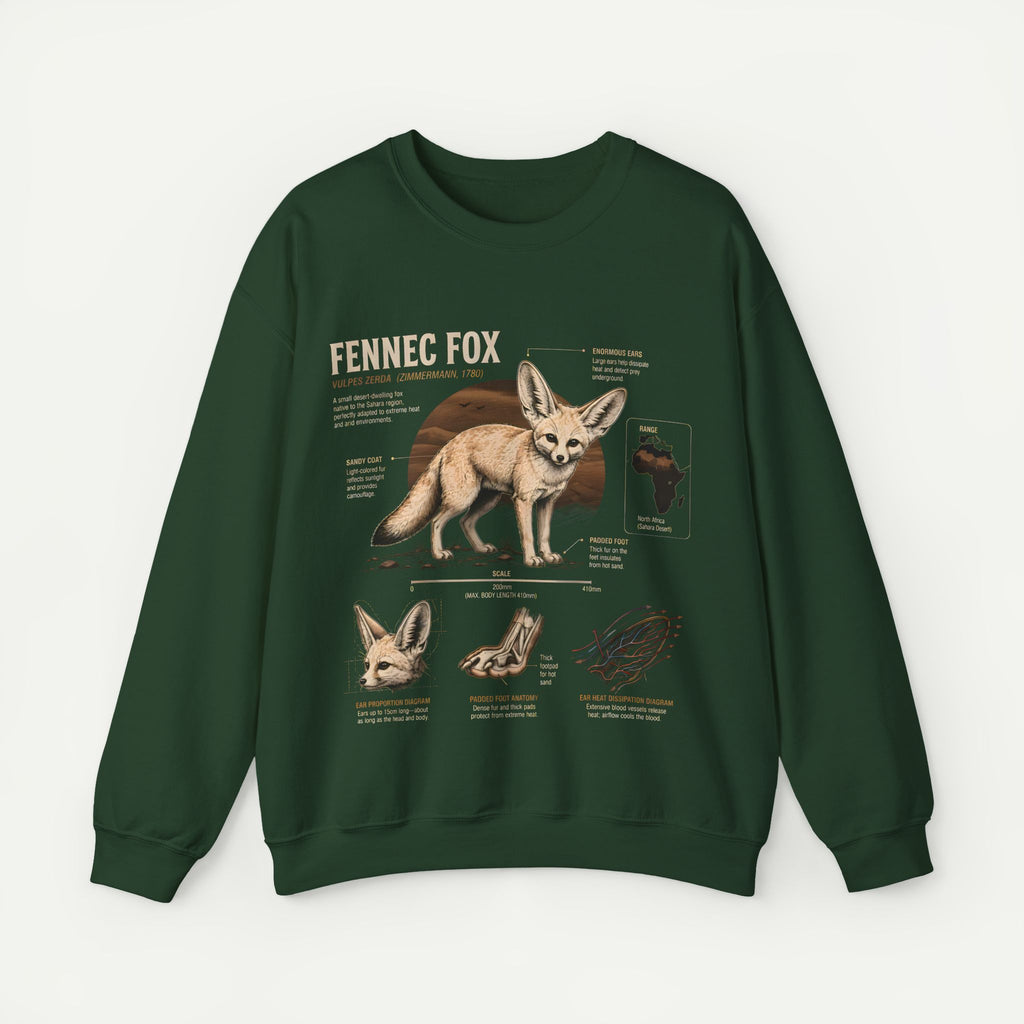 Fennec Fox Anatomy Sweatshirt – Wildlife Anatomy Crewneck
