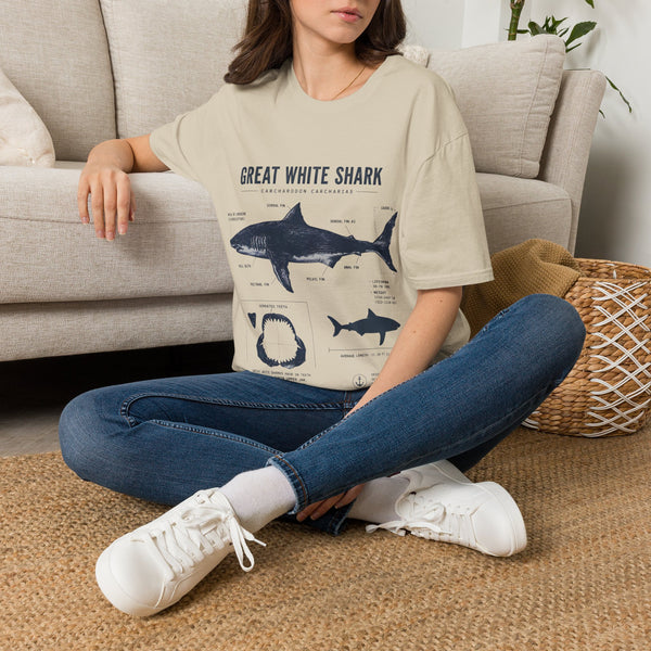 Great White Shark Anatomy T-shirt