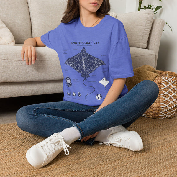 Spotted Eagle Ray Anatomy T-Shirt — Marine Life Graphic Tee