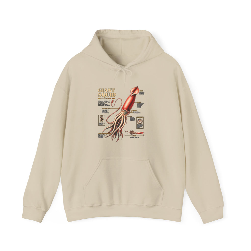 Squid Anatomy Hoodie — Vintage Scientific Illustration Pullover