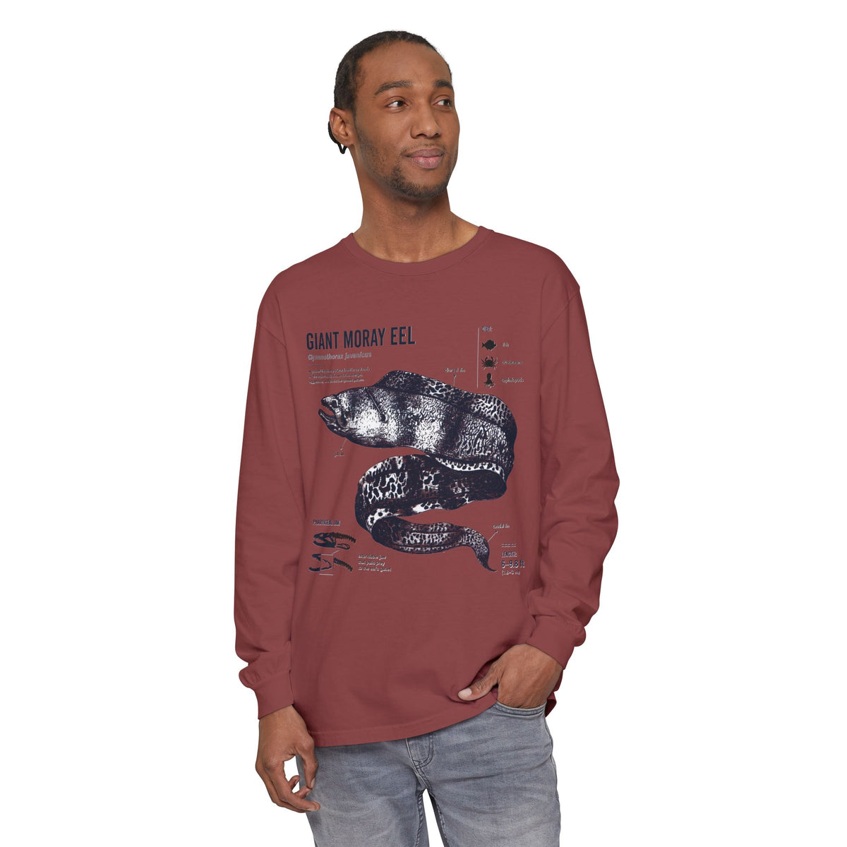Giant Moray Eel Anatomy Long Sleeve Shirt