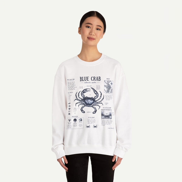Blue Crab Anatomy Sweatshirt