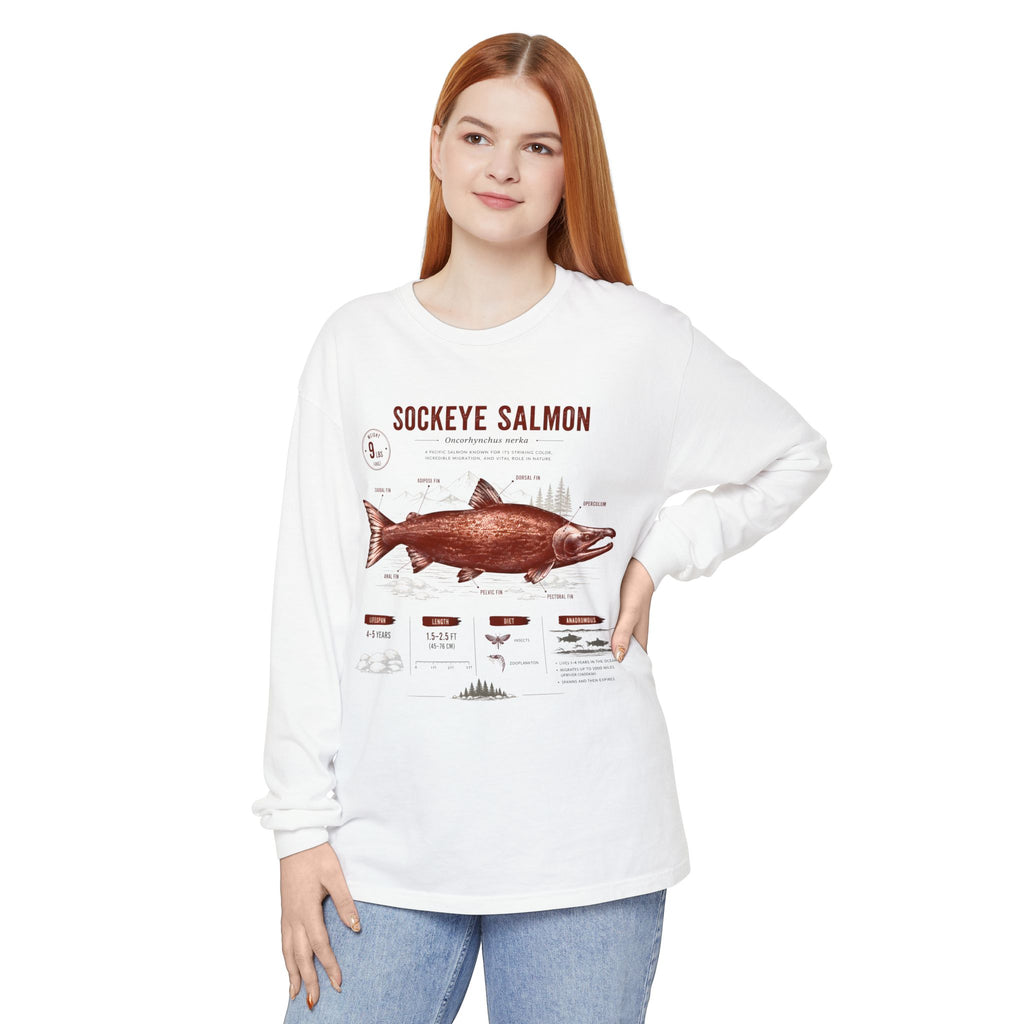 Sockeye Salmon Anatomy Long Sleeve Tee