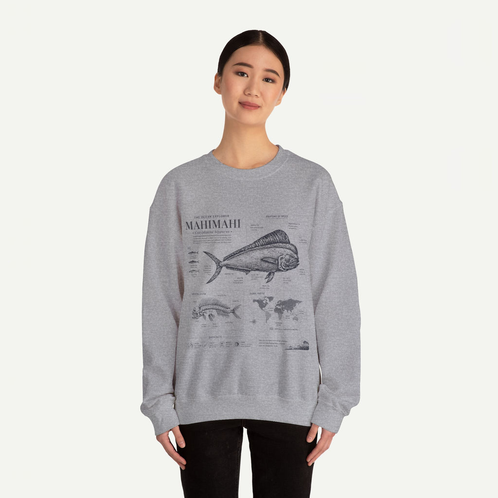 Mahi Mahi Fish Anatomy Sweatshirt