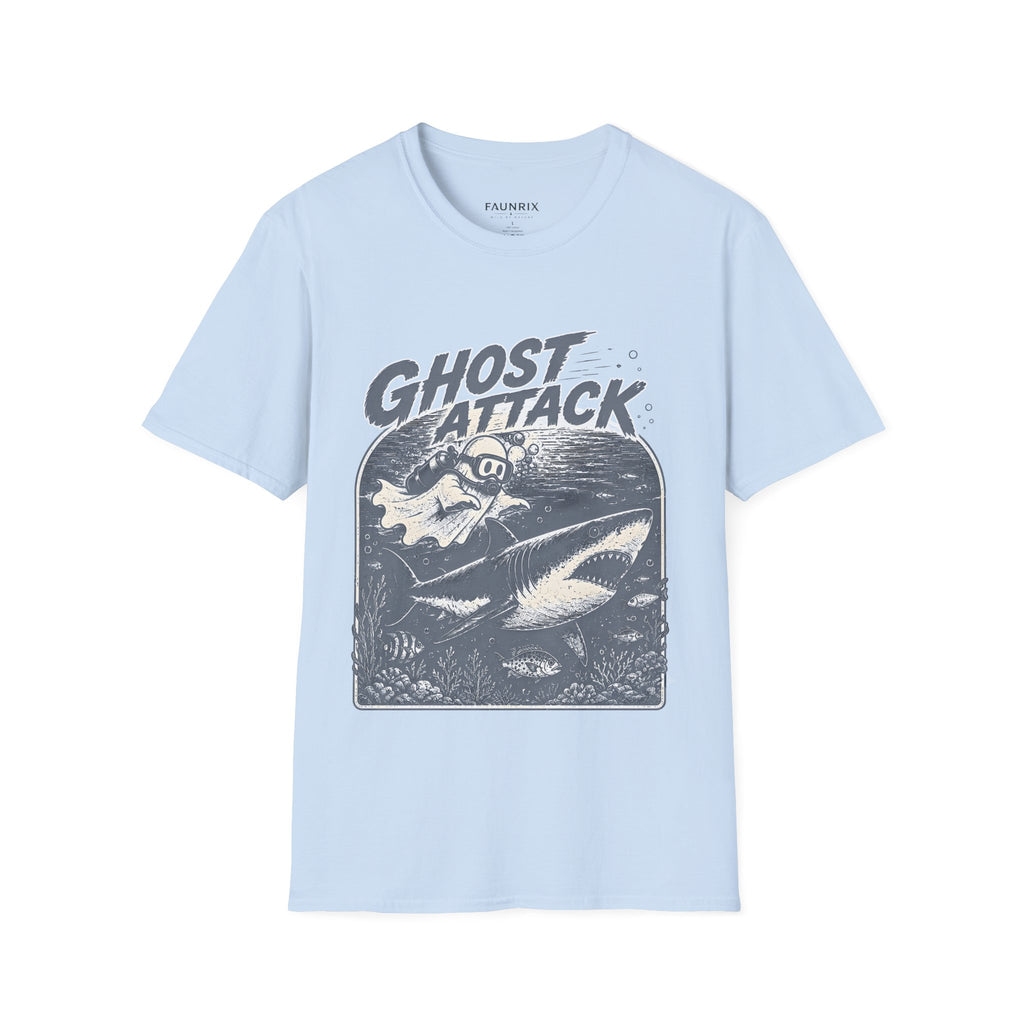 Ghost Attack T-Shirt — Vintage Horror Graphic Tee