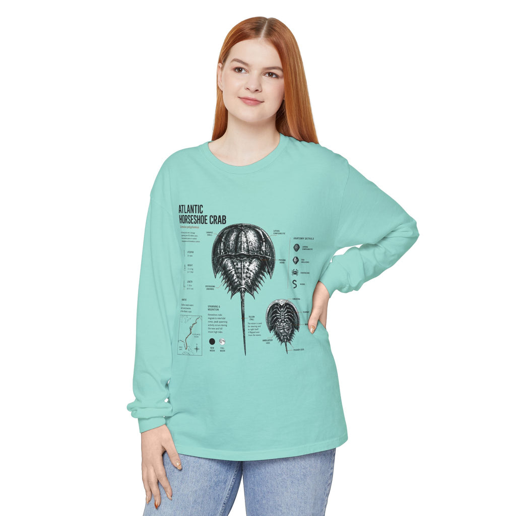 Atlantic Horseshoe Crab Anatomy Long Sleeve Tee