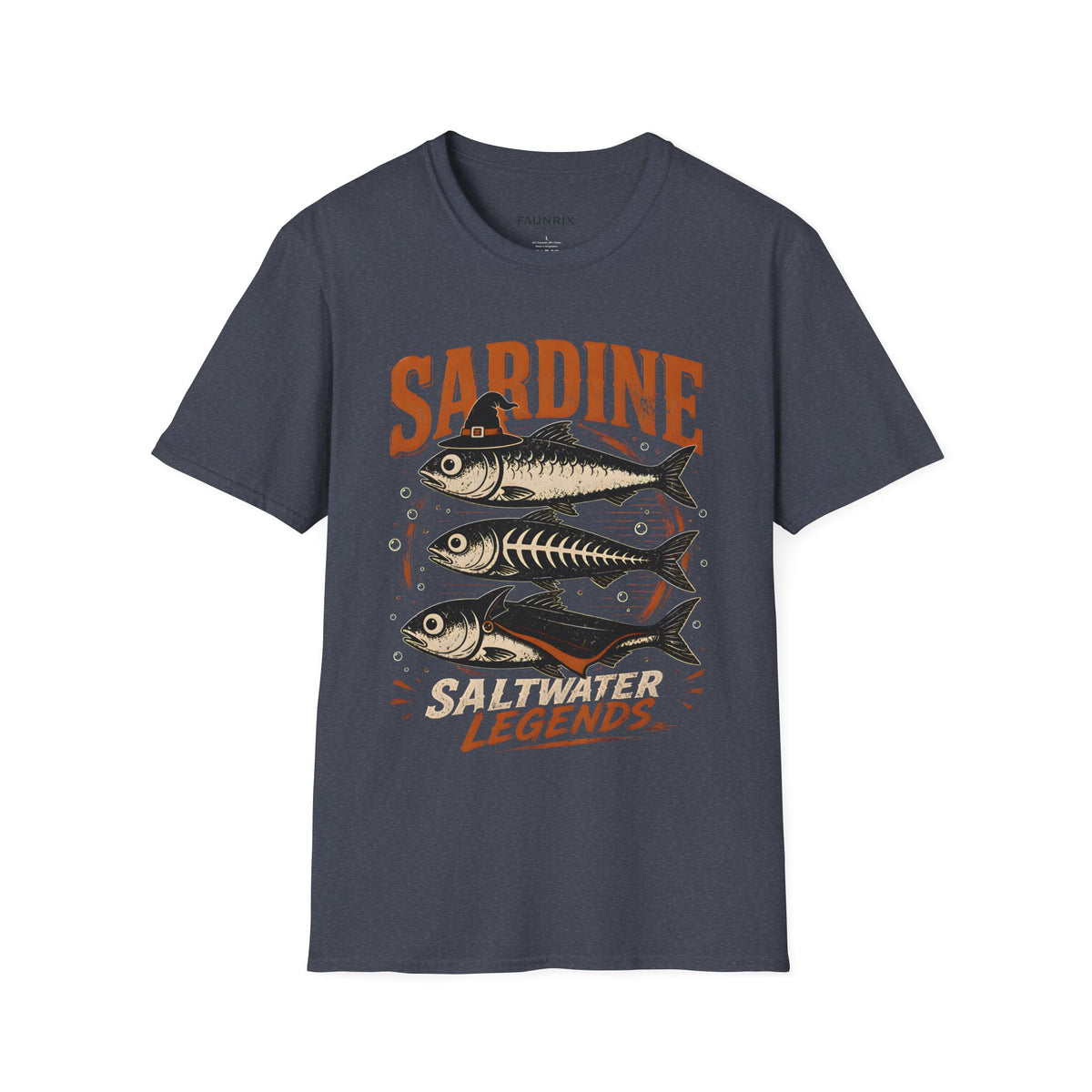 Sardine Vintage Fish T-Shirt — Retro Seafood Graphic Tee