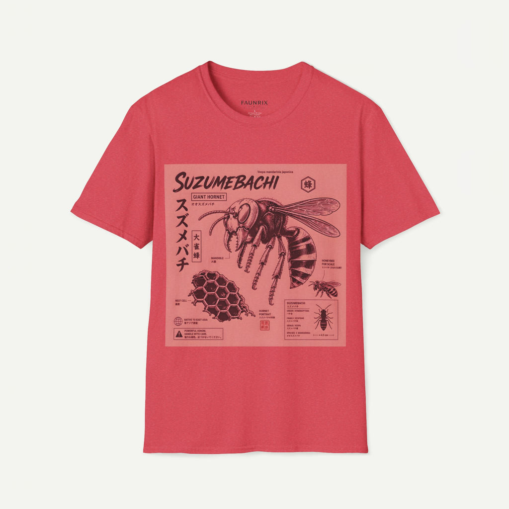 Suzumebachi Giant Hornet Anatomy T-Shirt — Japanese Illustration Graphic Tee