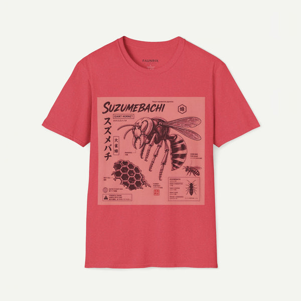 Suzumebachi Giant Hornet Anatomy T-Shirt — Japanese Illustration Graphic Tee