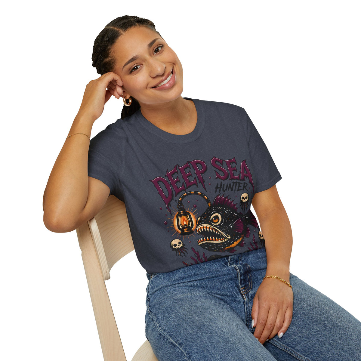 Deep Sea Hunter T-Shirt — Anglerfish Graphic Tee