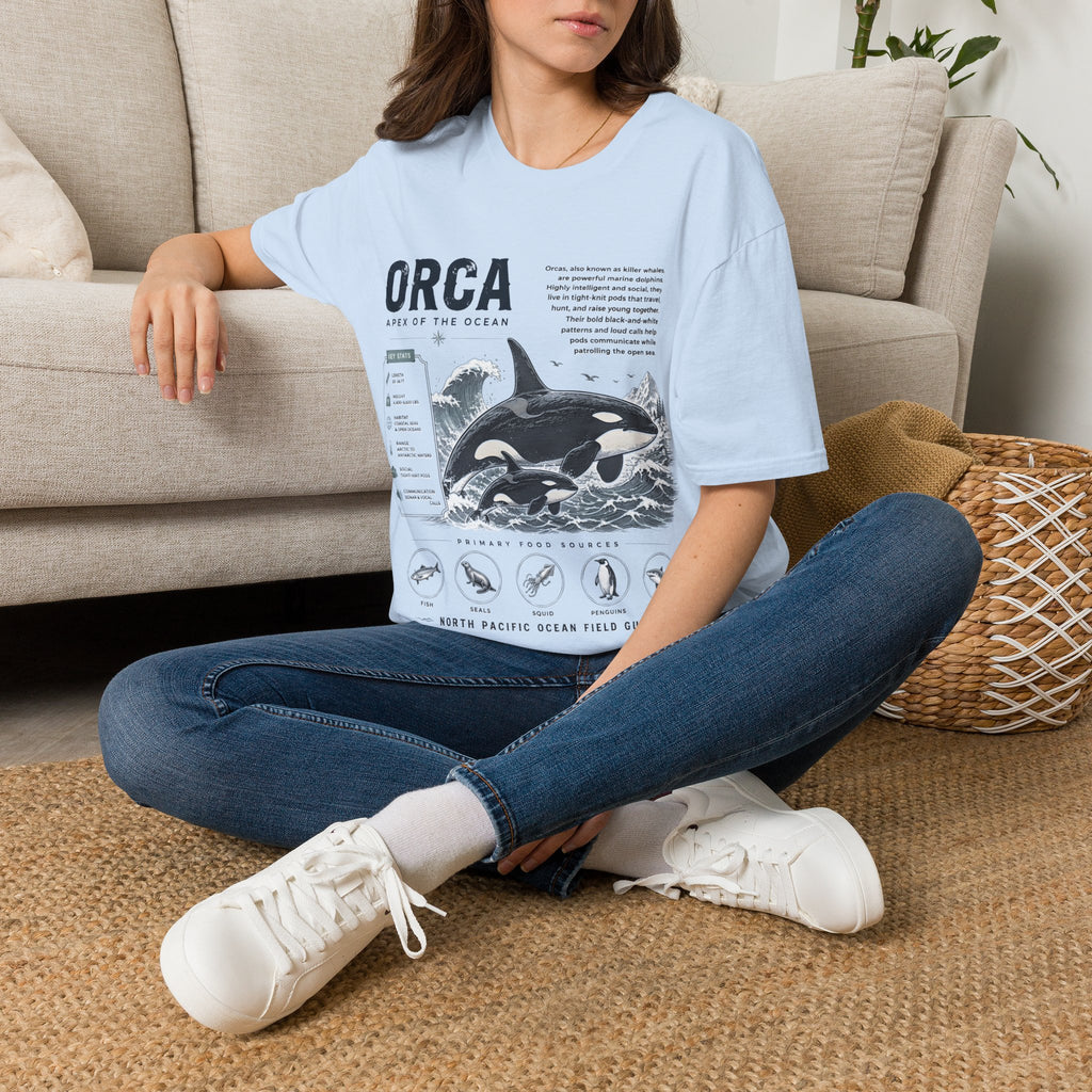 Orca Apex of the Ocean Anatomy T-Shirt – Vintage Marine Whale Illustration Tee