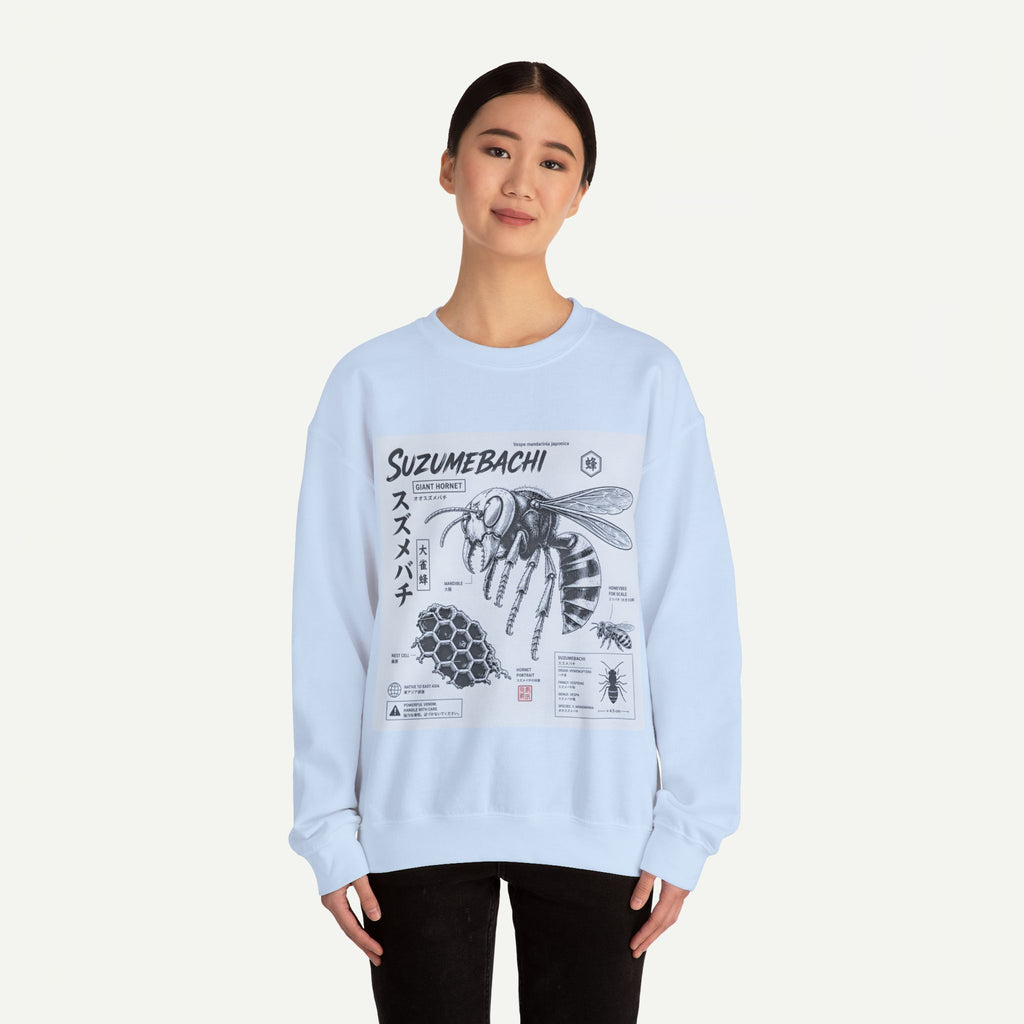 Suzumebachi Hornet Anatomy Crewneck Sweatshirt