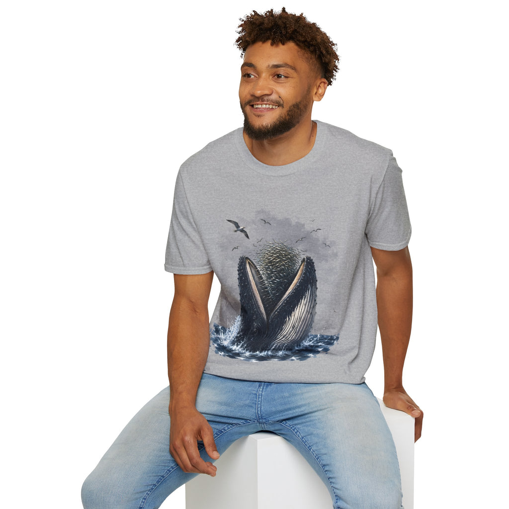 Whale Tail Ocean Scene T-Shirt – Marine Wildlife Tee