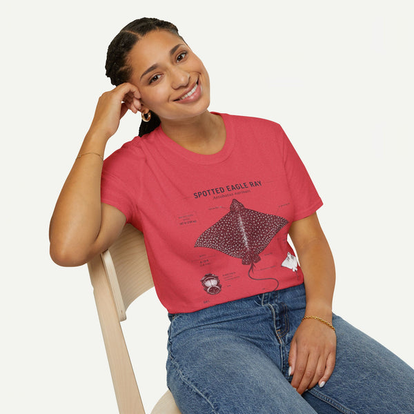 Spotted Eagle Ray Anatomy T-Shirt — Marine Life Graphic Tee