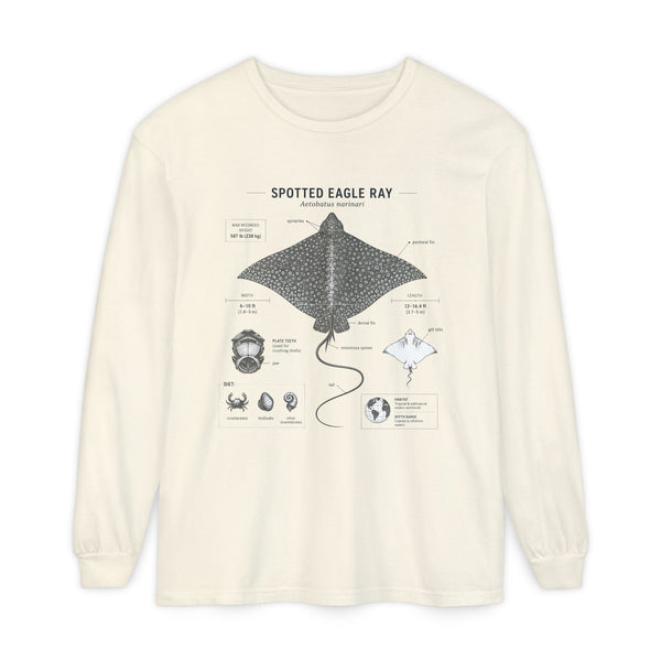Spotted Eagle Ray Anatomy Long Sleeve Tee
