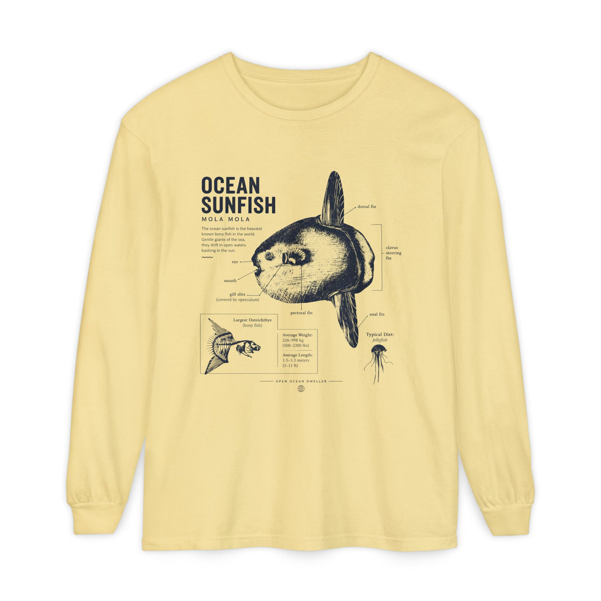 Unisex Garment-dyed Long Sleeve T-Shirt