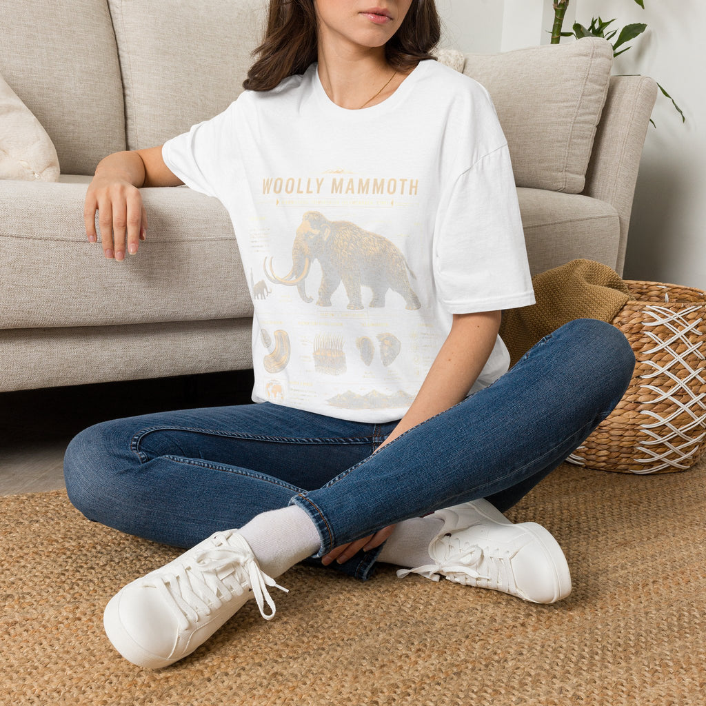 Woolly Mammoth Anatomy T-Shirt — Vintage Ice Age Graphic Tee