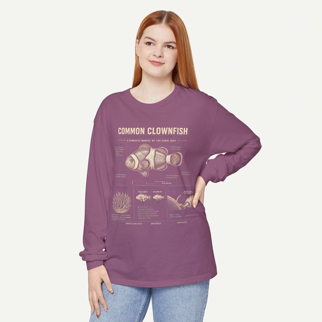 Common Clownfish Anatomy Long Sleeve Tee