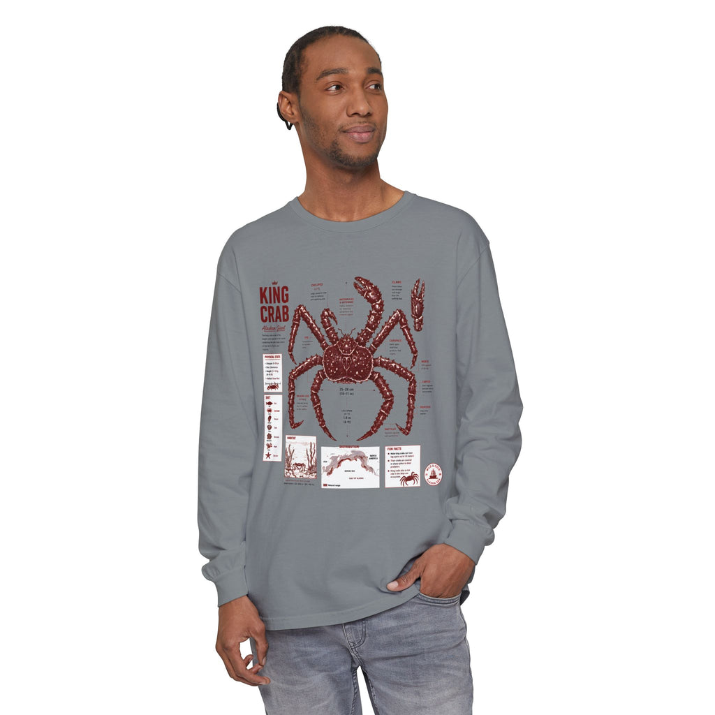 King Crab Anatomy Long Sleeve T-Shirt