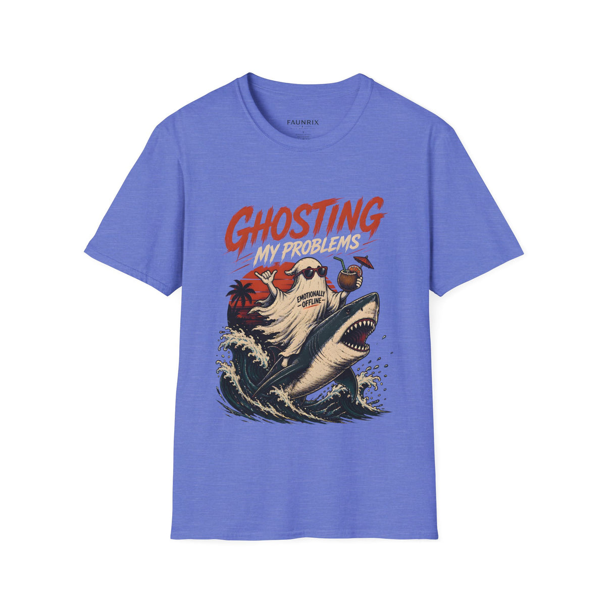 Ghosting My Problems T-Shirt — Funny Sloth Vacation Graphic Tee