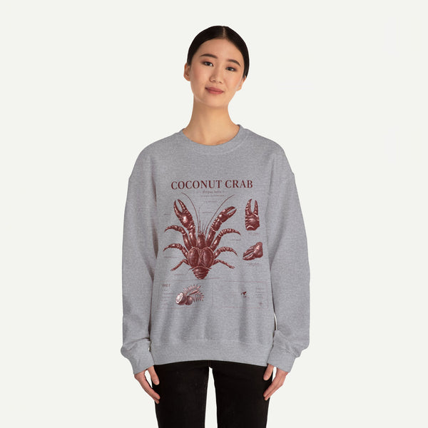 Coconut Crab Anatomy Crewneck Sweatshirt