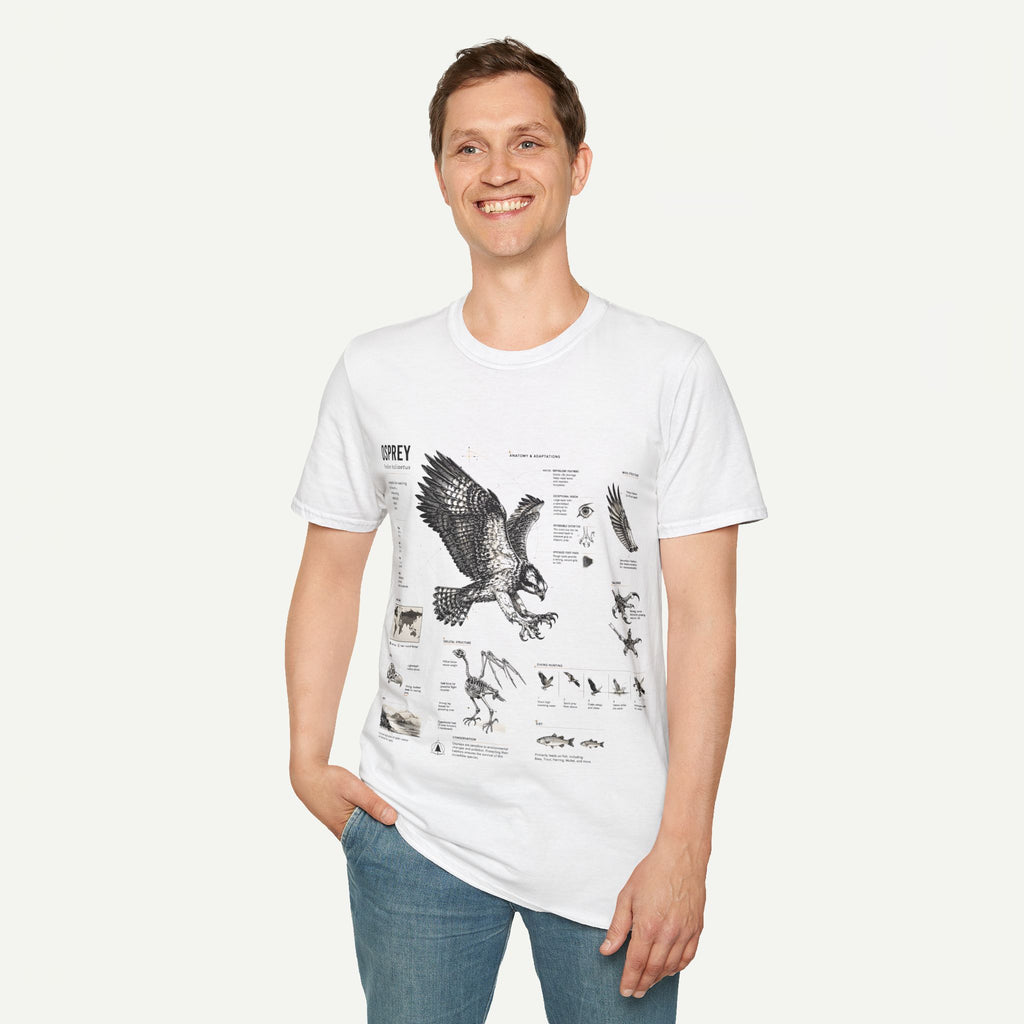 Osprey Anatomy T-Shirt — Vintage Bird Illustration Tee
