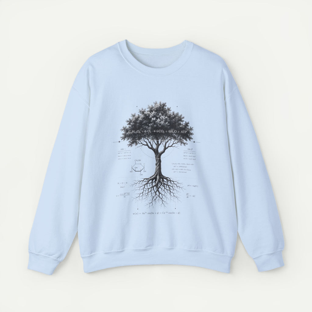 Tree of Life Crewneck Sweatshirt — Botanical Roots Illustration