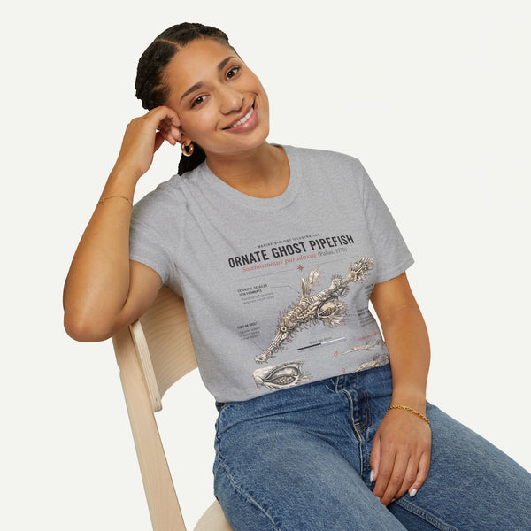Ornate Ghost Pipefish Anatomy T-Shirt