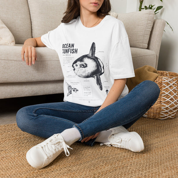 Sunfish Anatomy T-Shirt — Ocean Sunfish Graphic Tee for Marine Lovers