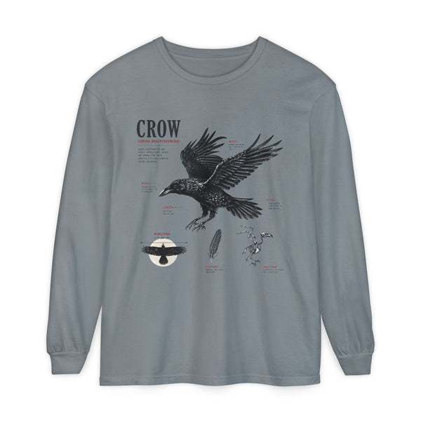Crow Anatomy Long Sleeve Tee