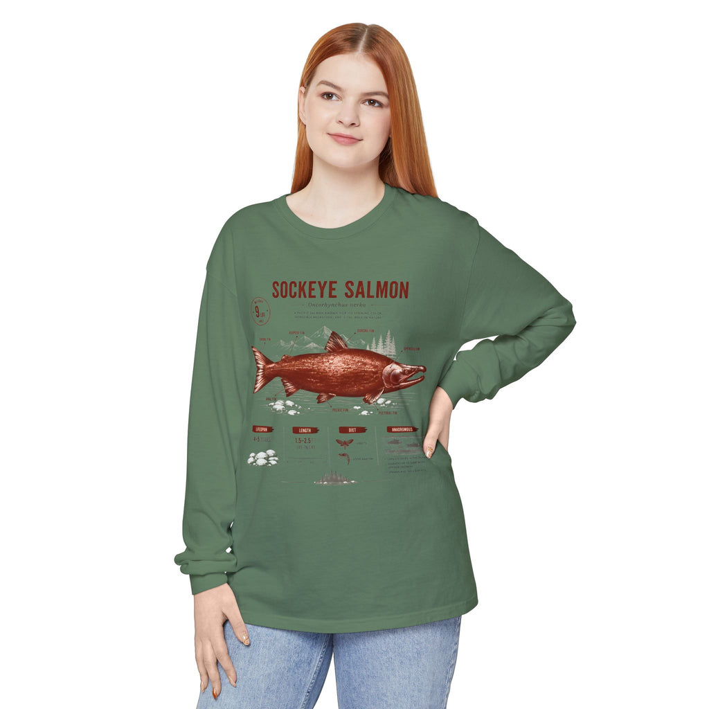 Sockeye Salmon Anatomy Long Sleeve Tee