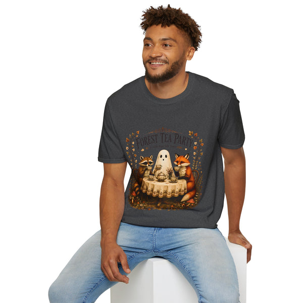 Forest Tea Party T-Shirt — Cute Woodland Animals Tea Time Graphic Tee