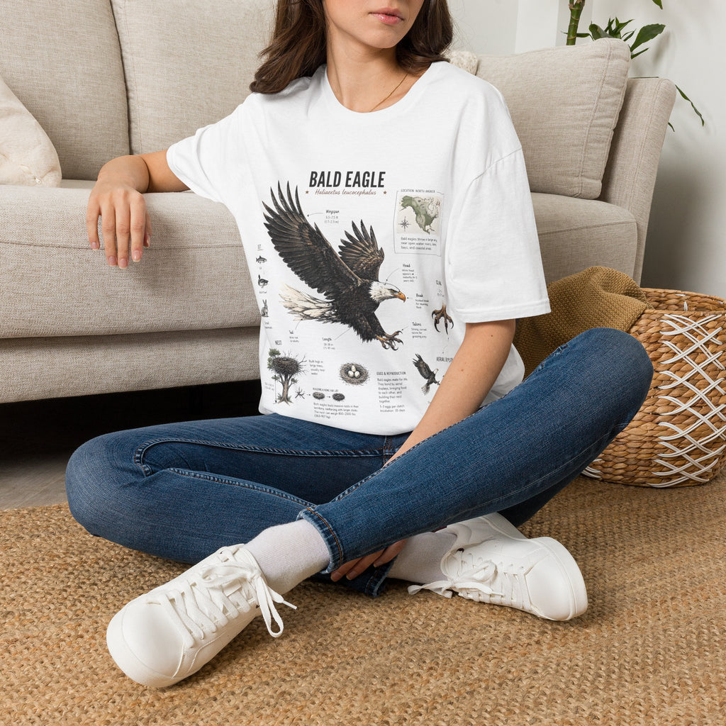 Bald Eagle Anatomy Field Guide T-Shirt