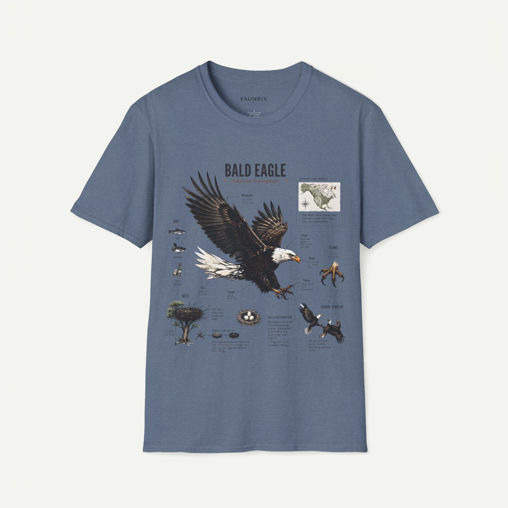 Bald Eagle Anatomy Field Guide T-Shirt