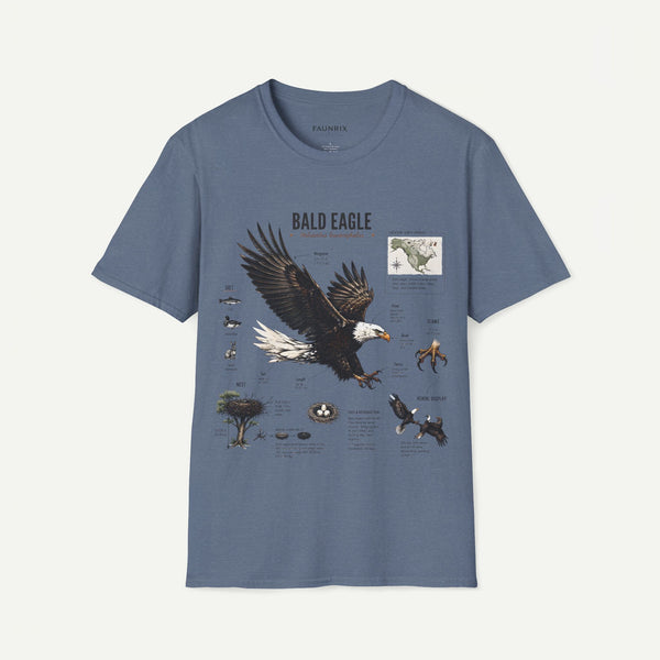 Bald Eagle Anatomy Field Guide T-Shirt